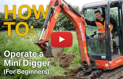 how to operate mini digger|mini excavator training for beginner.